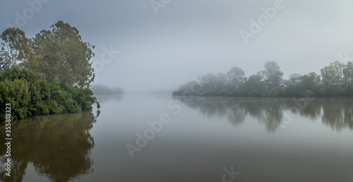 Misty River Panorama