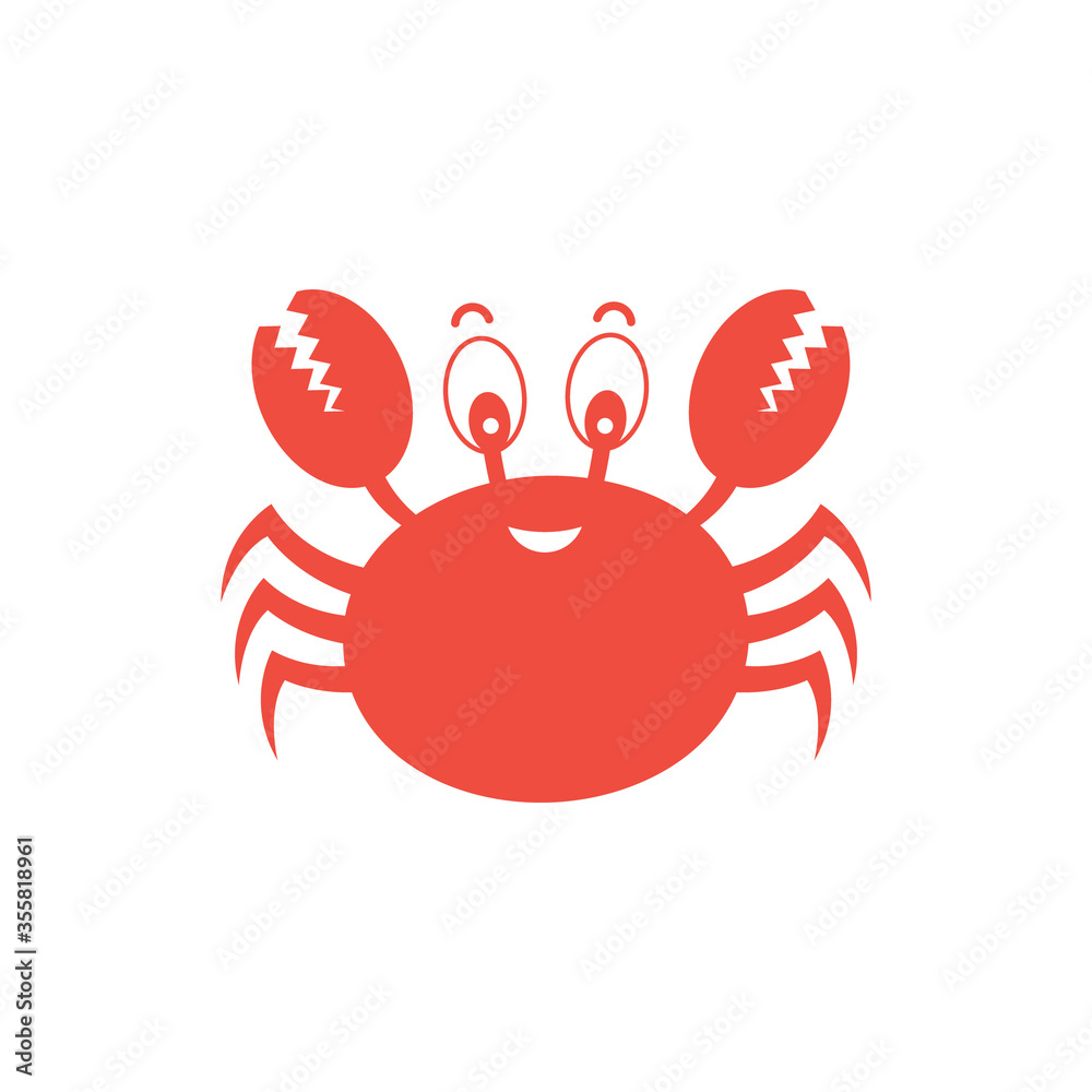 red crab vector