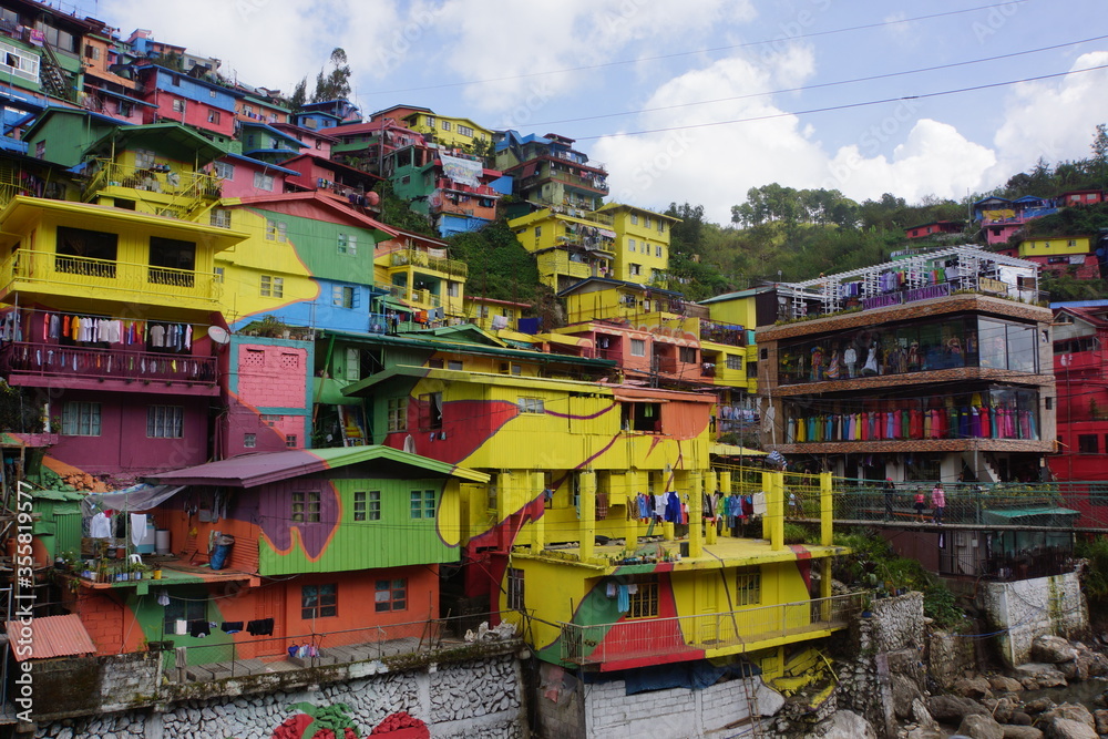 colorful hillside slum baguio city 2
