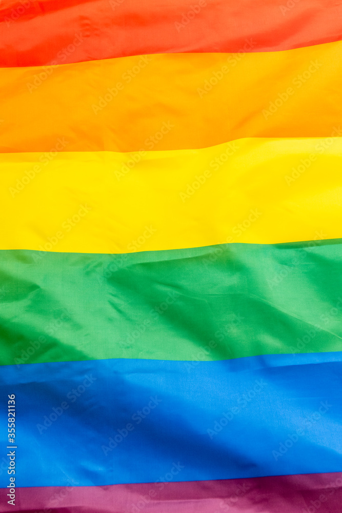 The Rainbow Flag, used as a symbol of LGBTQ pride movements The Rainbow Flag, used as a symbol of LGBTQ pride movements