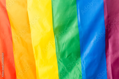 The Rainbow Flag, used as a symbol of LGBTQ pride movements