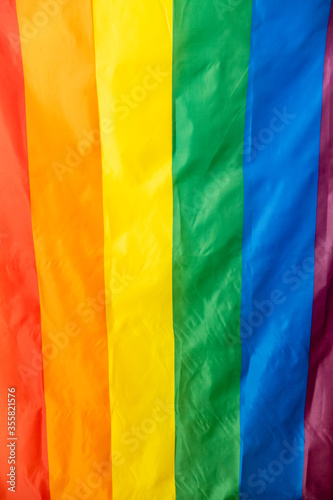 The Rainbow Flag, used as a symbol of LGBTQ pride movements © imagesbykenny