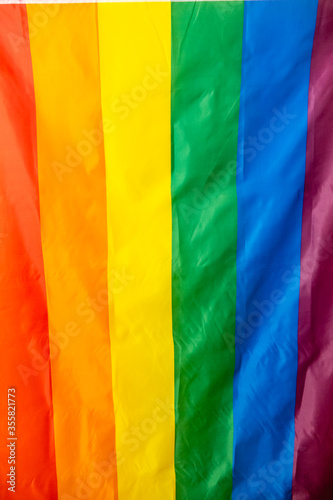 The Rainbow Flag, used as a symbol of LGBTQ pride movements