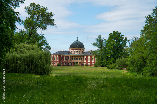 Views from castle park at Veltrusy