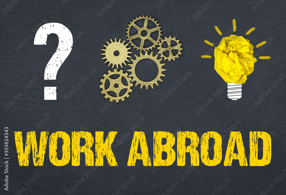 Obraz premium Work Abroad