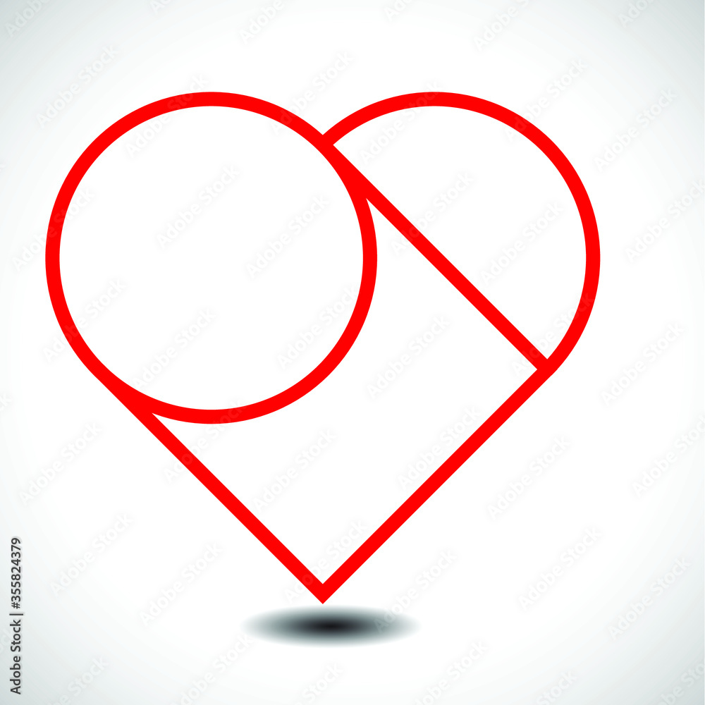 Logo Love . Symbol Heart Shape for your design. Vector Illustration. Logo Love . Symbol Heart Shape for your design. Vector Illustration.