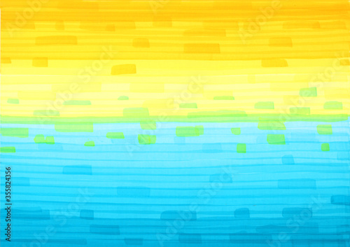 summer sunny colors illustration background