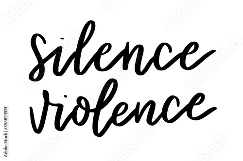Silence Violence   Lettering SVG   Black Lives Matter Quote