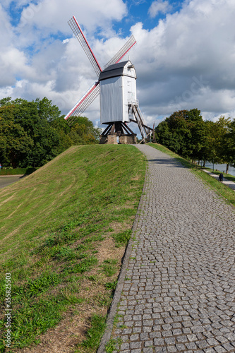 The Bonne-Chièremolen mill in Bruges, Belgium © hectorchristiaen