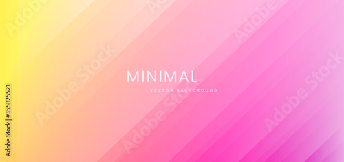 Abstract yellow pink gradient background with stripe lines diagonal.