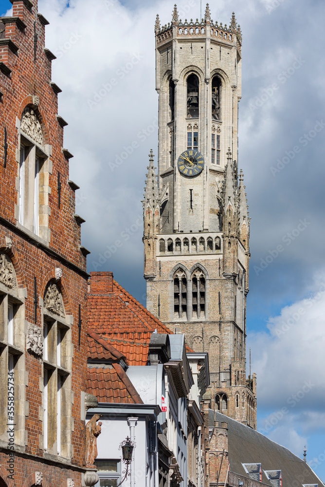 Obraz premium The Belfry of Bruges, Belgium,