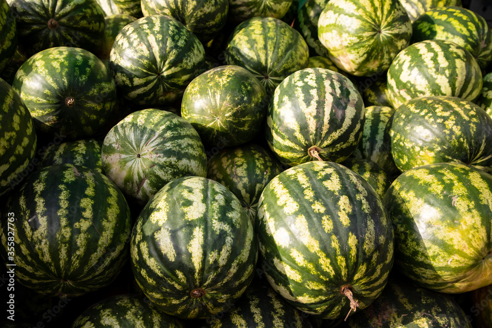 watermelon background. urban vegetable market watermelon background. urban vegetable market