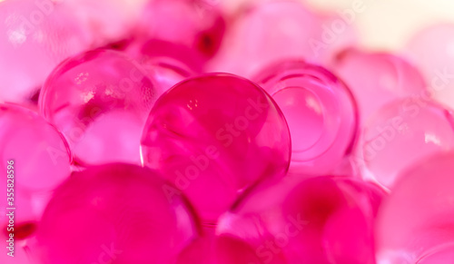 Pink helium balloons
