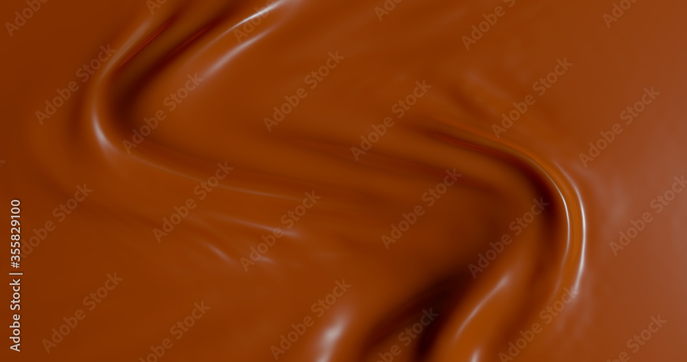 3d rendering. The texture of chocolate cream or ogurt. Background illustration 3d rendering. The texture of chocolate cream or ogurt. Background illustration