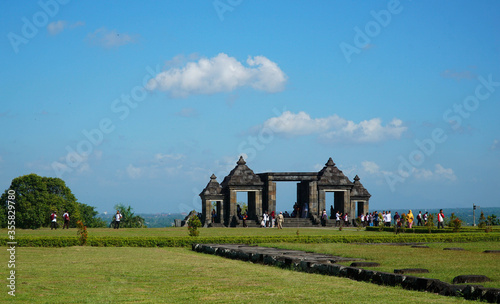 The beauty of Ratu Boko Temple in Yogyakarta, Indonesia. © bambang