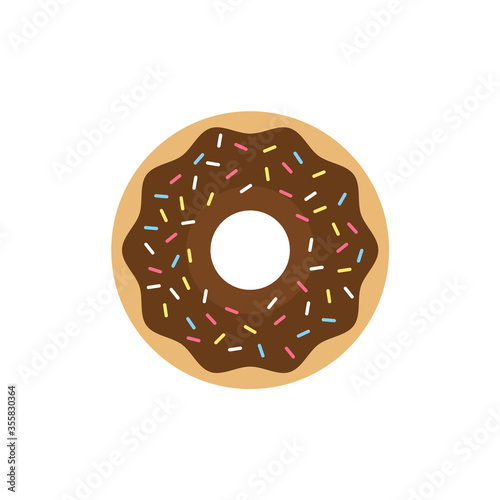 Chocolate donuts vector illustration art