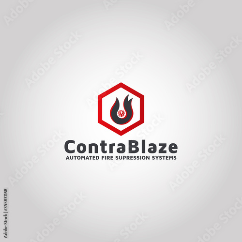automated fire suppression systems logo design