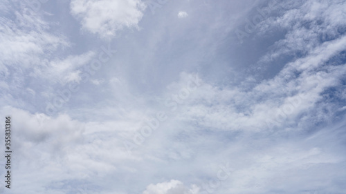 blue sky with cloud background.