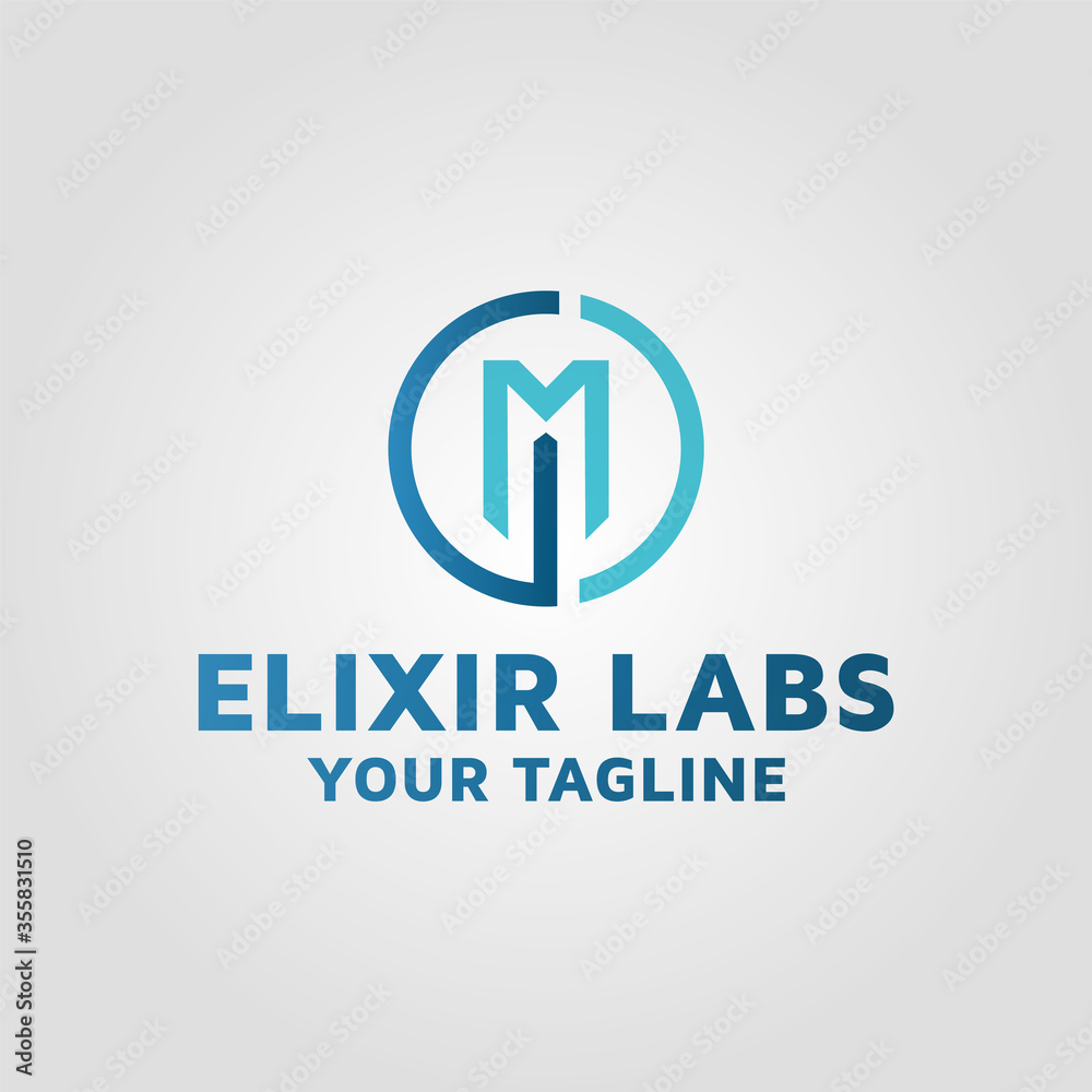 Letter GM vector modern logo design template Letter GM vector modern logo design template