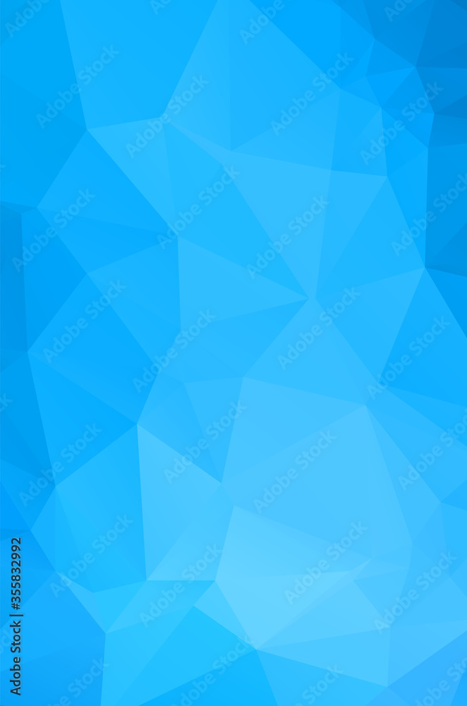 Fototapeta premium Abstract blue vivid triangle geometrical background, vector Illustration