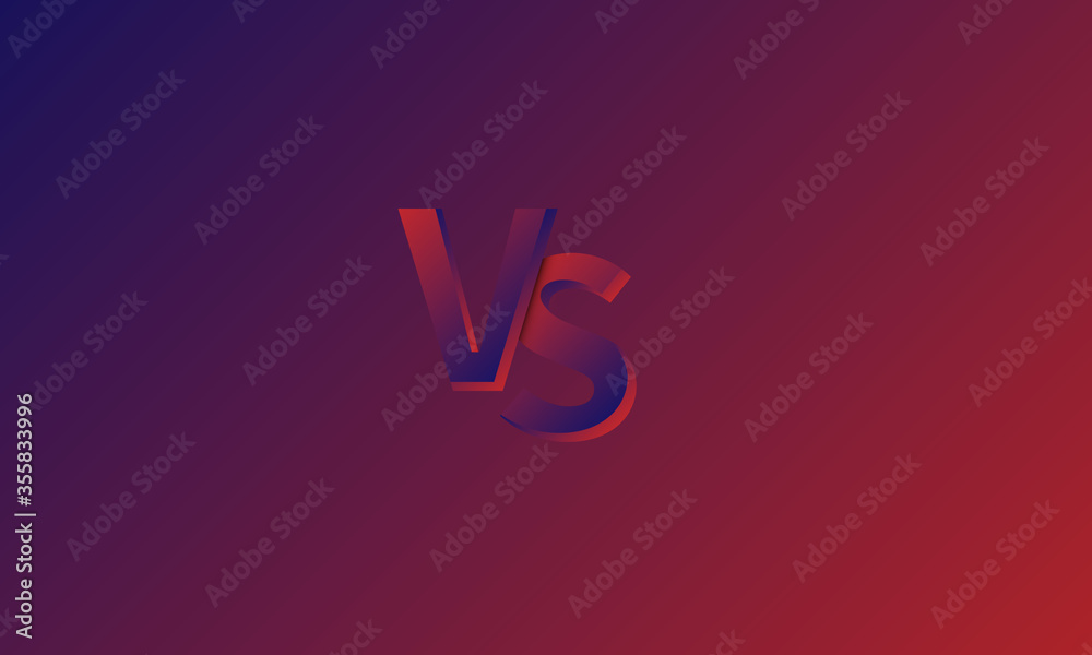 Versus Battle gradient red and blue template, Competition match game abstract background, vs symbol. Vector stock illustration eps10 sign and logo vibrant colored isolated Versus Battle gradient red and blue template, Competition match game abstract background, vs symbol. Vector stock illustration eps10 sign and logo vibrant colored isolated