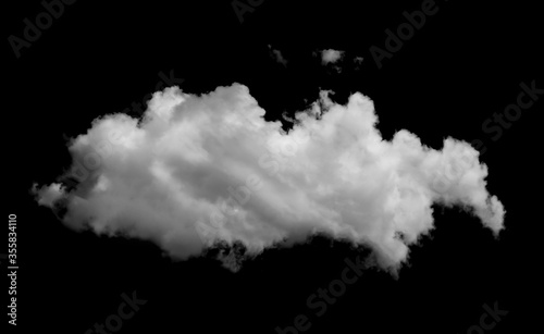White clouds on black