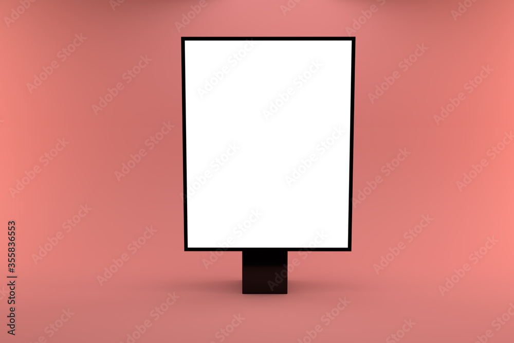 Advertising billboards 3d rendering. 3d illustration Advertising billboards 3d rendering. 3d illustration