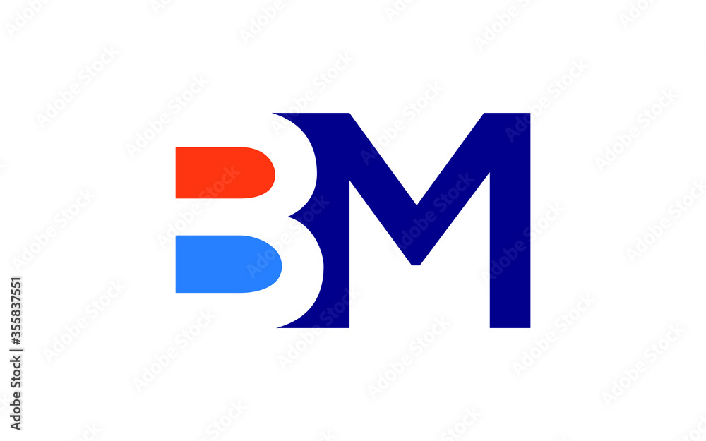 BM or MB Letter Initial Logo Design, Vector Template BM or MB Letter Initial Logo Design, Vector Template