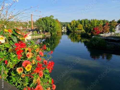 Europe, France, New Aquitaine, Charente, Cognac Village, La Charente river