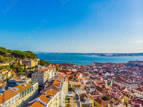 panoramic view of lisbon portugal