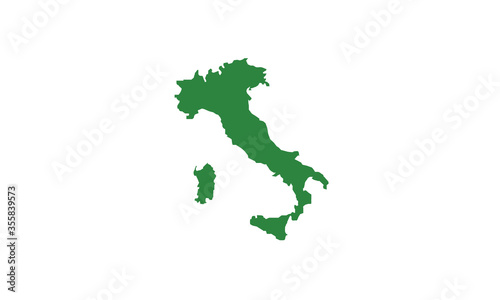 Italy map country state vector illustration 