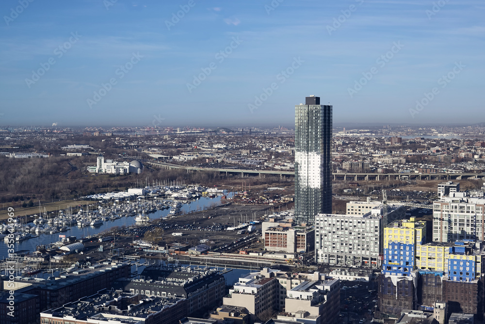 Fototapeta premium Panorama, Jersey City