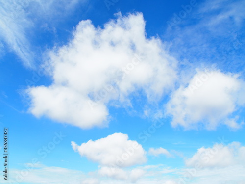 blue sky with clouds