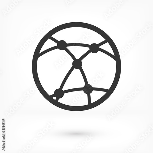 network vector icon. lorem ipsum Flat Design JPG