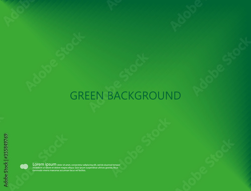 Green background, gradient. Summer background. Vector graphics and design.