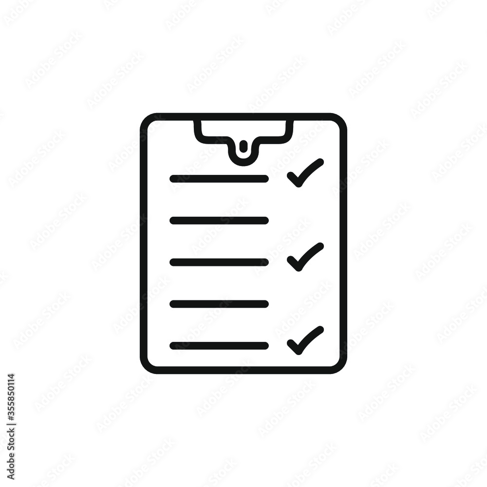 Checklist icon flat vector design Checklist icon flat vector design