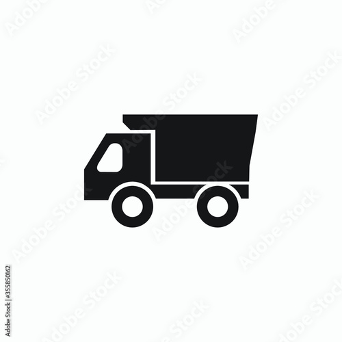 truck icon vector sign symbol isolated
