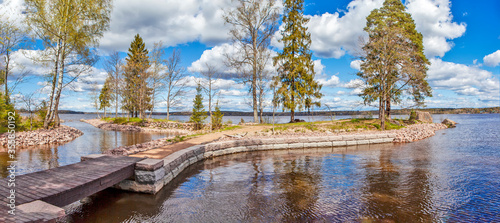 Pampushinka Island. Monrepos Park. Vyborg. Leningrad region. Russia