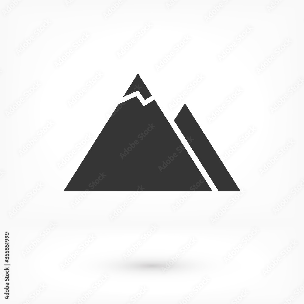 Top of mountain icon vector. lorem ipsum Flat Design JPG Top of mountain icon vector. lorem ipsum Flat Design JPG