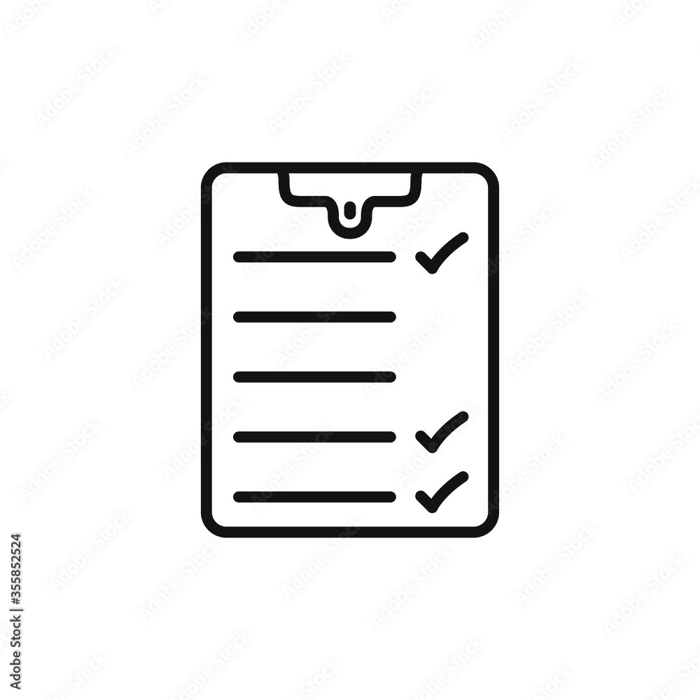 Checklist icon flat vector design Checklist icon flat vector design