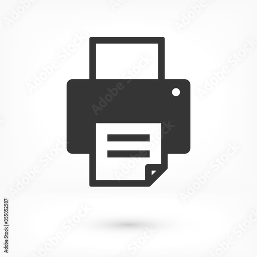 Printer icon vector. lorem ipsum Flat Design JPG