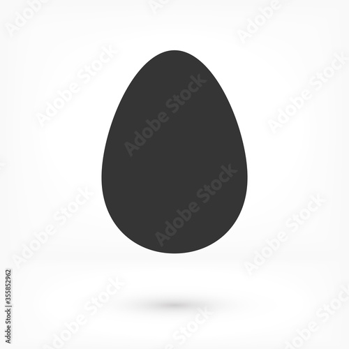 an egg icon vector. lorem ipsum Flat Design JPG