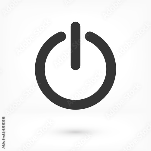 power off icon vector. lorem ipsum Flat Design JPG