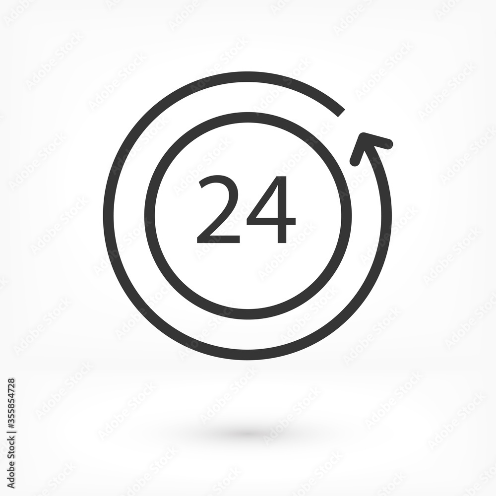 24 hours 10 eps bond icon design vector graphic 24 hours 10 eps bond icon design vector graphic