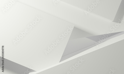 Fototapeta Naklejka Na Ścianę i Meble -  3d rendering illustration of background abstract pedestal board, art display mockup product decoration wallpaper
