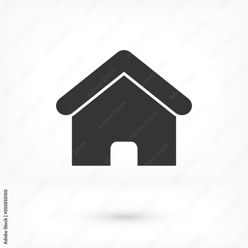 Fototapeta premium Home vector image to be used in web applications, mobile applications and print media. Abstract house logo design template. Colorful sign. Universal vector icon