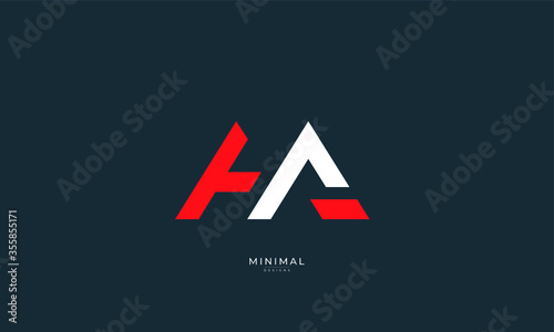 Free Download Alphabet letter icon logo HA - GFXLoad