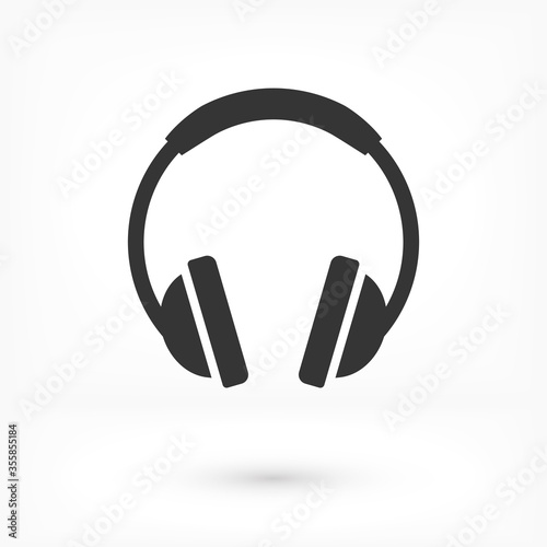 headphone vector  icon, headphone vector  icon, in trendy flat style isolated on white background. headphone vector  icon image, headphone  vector  icon  illustration