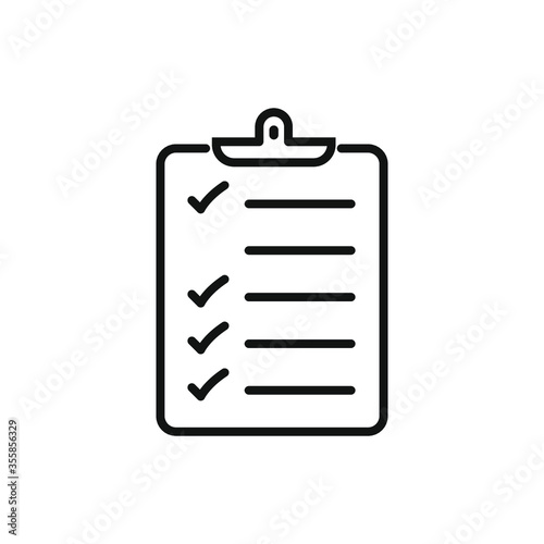 Checklist icon flat vector design
