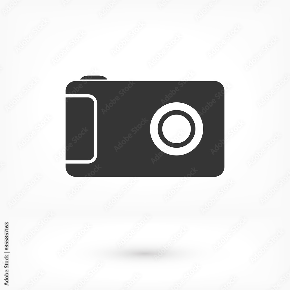 Camera vector Icon in trendy flat style isolated on grey background vector Icon. Camera symbol for your web site design, logo, vector Icon app, UI. vector Icon illustration, Camera vector Icon in trendy flat style isolated on grey background vector Icon. Camera symbol for your web site design, logo, vector Icon app, UI. vector Icon illustration,